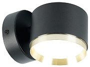 Накладной светильник Feron 52019 цвет плафона/подвески Черный, Золото, цвет арматуры Золото, Черный