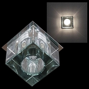 Встраиваемый светильник Sneha 6026/F 6026/F G9 GR цвет плафона/подвески Зеленый, цвет арматуры Хром