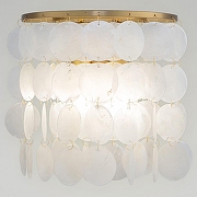 Накладной светильник Eurosvet Sandra 60084/2 цвет плафона/подвески Белый, цвет арматуры Латунь