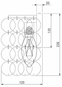 Накладной светильник Eurosvet Sandra 60084/2 цвет плафона/подвески Белый, цвет арматуры Латунь-3