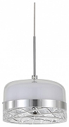 Подвесной светильник Escada 611 611/S LED цвет плафона/подвески Белый, Прозрачный, цвет арматуры Хром
