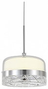 Подвесной светильник Escada 611 611/S LED цвет плафона/подвески Белый, Прозрачный, цвет арматуры Хром-2
