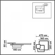 Накладной светильник Lumion GOLDY 6574/72CL цвет плафона/подвески Белый, Золото, Черный, цвет арматуры Черный-1