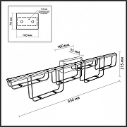 Накладной светильник Odeon Light ZAHA 7060/12WL цвет Золото-5