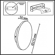 Накладной светильник Odeon Light L1ANA 7108/15WL цвет плафона/подвески Коричневый, цвет арматуры Черный-6