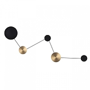 Накладной светильник Odeon Light GALAXY 7115/30WL цвет плафона/подвески Бронза, Черный, цвет арматуры Черный