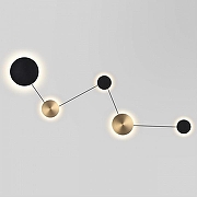 Накладной светильник Odeon Light GALAXY 7115/30WL цвет плафона/подвески Бронза, Черный, цвет арматуры Черный-1