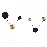 Накладной светильник Odeon Light GALAXY 7115/36WL цвет плафона/подвески Бронза, Черный, цвет арматуры Черный