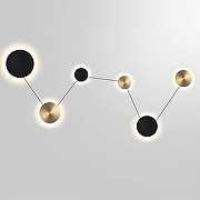 Накладной светильник Odeon Light GALAXY 7115/36WL цвет плафона/подвески Бронза, Черный, цвет арматуры Черный-1