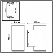 Накладной светильник Odeon Light Long 7142/24WL цвет плафона/подвески Черный, цвет арматуры Черный-5
