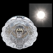 Встраиваемый светильник Sneha 07287 7287/H G9 WT CL цвет плафона/подвески Прозрачный, цвет арматуры Хром