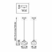 Подвесной светильник Lightstar Mer1nge 799033 цвет плафона/подвески Белый, цвет арматуры Латунь-5