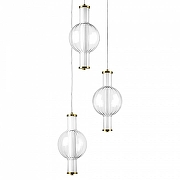 Подвесной светильник Lightstar Botto 800133 цвет плафона/подвески Белый, Прозрачный, цвет арматуры Латунь-2