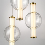 Подвесной светильник Lightstar Botto 800133 цвет плафона/подвески Белый, Прозрачный, цвет арматуры Латунь-5