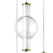 Подвесной светильник Lightstar Botto 800133 цвет плафона/подвески Белый, Прозрачный, цвет арматуры Латунь-7