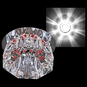 Встраиваемый светильник Sneha 8200/T-S 8200/T-S G9 RED цвет плафона/подвески Красный, Прозрачный, цвет арматуры Хром