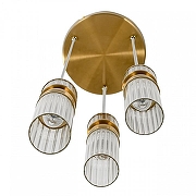 Подвесной светильник Lumion DENVER 8276/3A цвет плафона/подвески Прозрачный, цвет арматуры Латунь-1