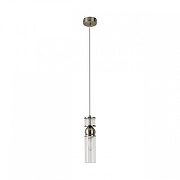 Подвесной светильник Lumion DENVER 8277/1A цвет плафона/подвески Прозрачный, цвет арматуры Никель-1