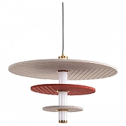 Подвесной светильник Lumion FELTA 8296/11AL цвет плафона/подвески Бежевый, Красный, цвет арматуры Черный