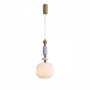 Подвесной светильник Lumion ALEGRA 8334/1 цвет плафона/подвески Белый, цвет арматуры Бронза, Серый-3