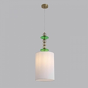 Подвесной светильник Lumion ILMIRA 8337/1A цвет плафона/подвески Белый, цвет арматуры Бронза, Зеленый, Серый-2