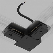 Соединитель угловой L-образный для треков встраиваемых Elektrostandard Basic System 85012/00 цвет арматуры Черный