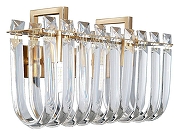 Накладной светильник Artelamp Mayotte A1071AP-2PB цвет плафона/подвески Прозрачный, цвет арматуры Медь