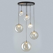 Подвесной светильник Citilux ORTON CL202163 цвет плафона/подвески Светло-серый, Бежевый, Прозрачный, цвет арматуры Черный-2