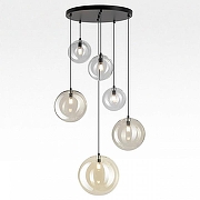 Подвесной светильник Citilux ORTON CL202163 цвет плафона/подвески Светло-серый, Бежевый, Прозрачный, цвет арматуры Черный-3