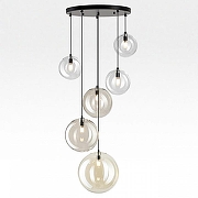 Подвесной светильник Citilux ORTON CL202163 цвет плафона/подвески Светло-серый, Бежевый, Прозрачный, цвет арматуры Черный-4