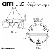 Подвесной светильник Citilux PYTHON CL220281 цвет Черный-9