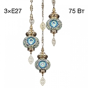 Подвесной светильник Citilux Каир CL419136 цвет плафона/подвески Синий, цвет арматуры Бронза-1