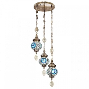 Подвесной светильник Citilux Каир CL419136 цвет плафона/подвески Синий, цвет арматуры Бронза-3