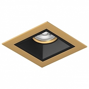 Встраиваемый светильник Lightstar Dom1no D51307GMOD цвет Золото, Черный