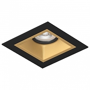 Встраиваемый светильник Lightstar Dom1no D51703BMOD цвет Золото, Черный