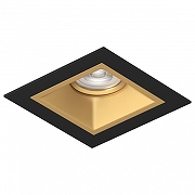 Встраиваемый светильник Lightstar Dom1no D51703GMOD цвет Золото, Черный