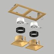 Встраиваемый светильник Lightstar Dom1no D5230303BMOD цвет Золото, Черный-3