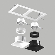 Встраиваемый светильник Lightstar Dom1no D5260607WBMOD цвет Белый, Черный-2
