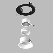 Встраиваемый светильник Lightstar Dom1no D61706WMOD цвет Белый, Черный-2