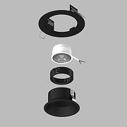 Встраиваемый светильник Lightstar Dom1no D61707BMOD цвет Черный-2