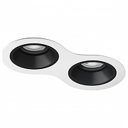 Встраиваемый светильник Lightstar Dom1no D6260707BMOD цвет Белый, Черный