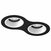 Встраиваемый светильник Lightstar Dom1no D6270606BMOD цвет Белый, Черный