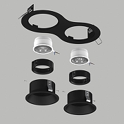 Встраиваемый светильник Lightstar Dom1no D6270707BMOD цвет Черный-2