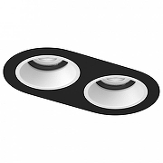 Встраиваемый светильник Lightstar Dom1no D6570606BMOD цвет Белый, Черный