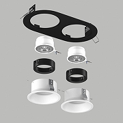 Встраиваемый светильник Lightstar Dom1no D6570606BMOD цвет Белый, Черный-2