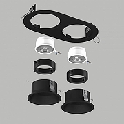 Встраиваемый светильник Lightstar Dom1no D6570707BMOD цвет Черный-2