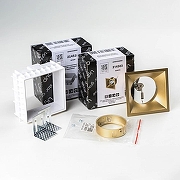 Встраиваемый светильник Lightstar Dom1no G214503GMOD цвет Белый, Золото-1