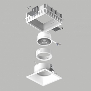 Встраиваемый светильник Lightstar Dom1no G214506WMOD цвет Белый-2