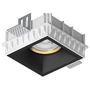 Встраиваемый светильник Lightstar Dom1no G214507GMOD цвет Белый, Золото, Черный