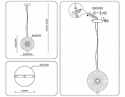 Подвесной светильник Ambrella Light LH LH31145 цвет плафона/подвески Прозрачный, цвет арматуры Хром-7
